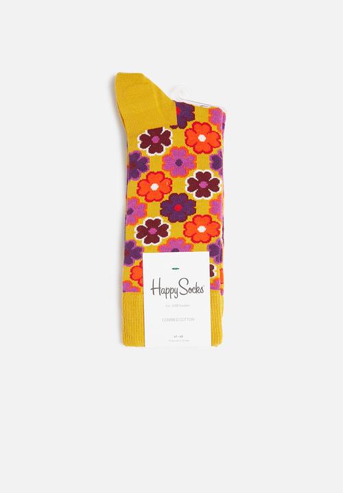 Happy Socks - Flower socks - yellow