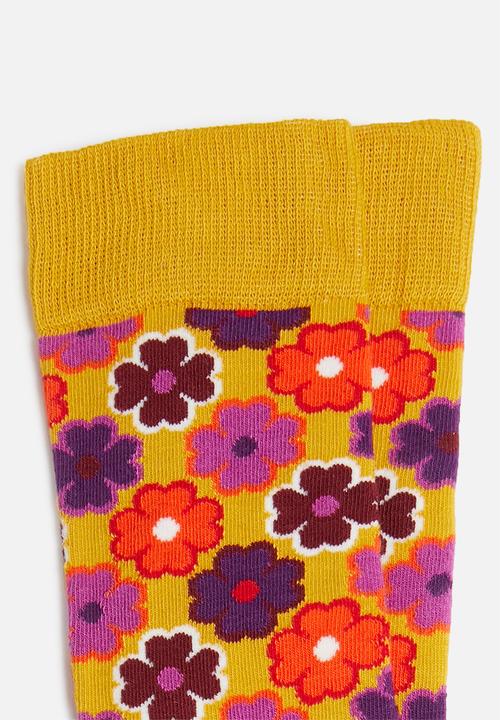 Happy Socks - Flower socks - yellow