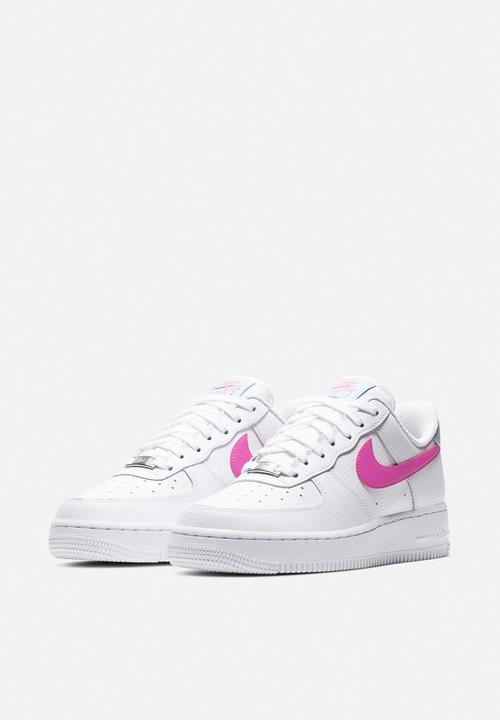 Nike - Air Force 1 '07 - white / fire pink-hydrogen blue