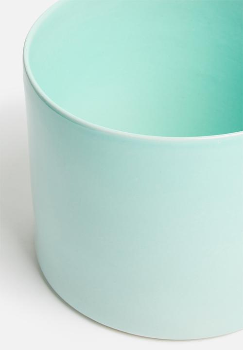 Urchin Art - Cora planter - glazed sky blue