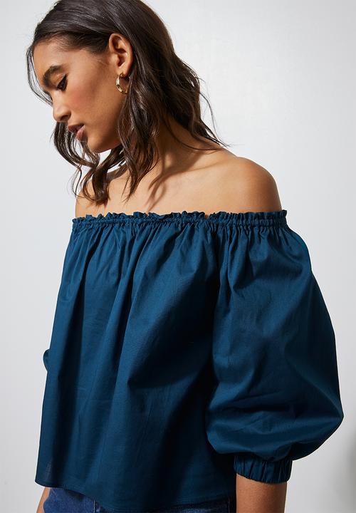 Superbalist - Off the shoulder blouse - blue 