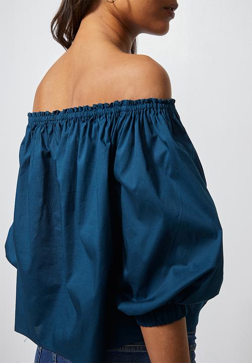 Superbalist - Off the shoulder blouse - blue 