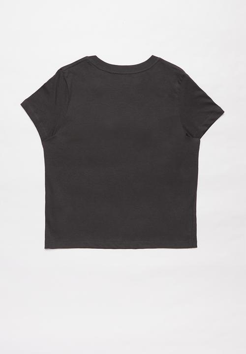 Free by Cotton On - Girls classic short sleeve tee - black