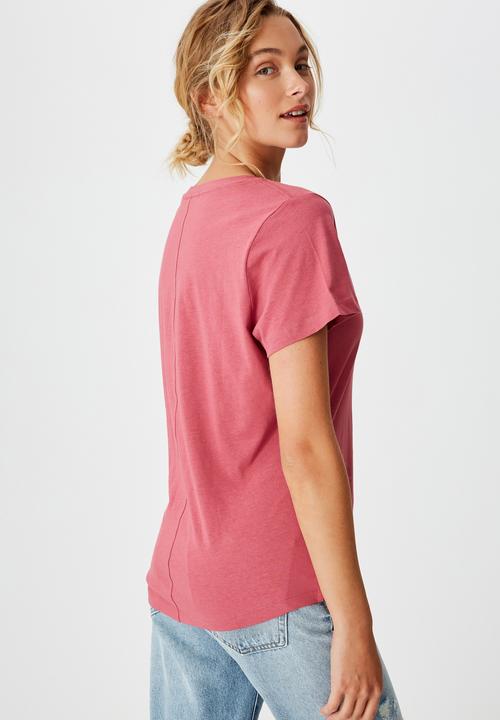 Cotton On - The one fitted V tee - malaga