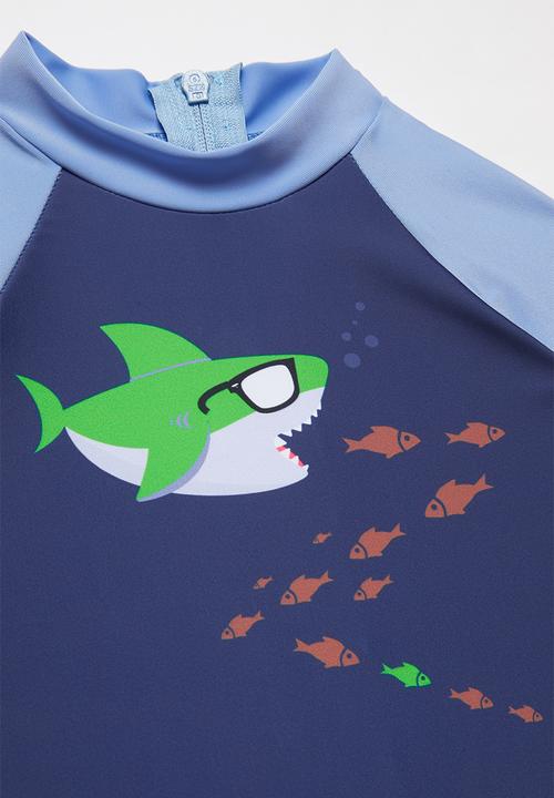 Pop Candy - Boys printed swimsuit - blue