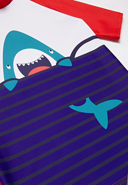 Pop Candy - Boys rash vest & short set - multi
