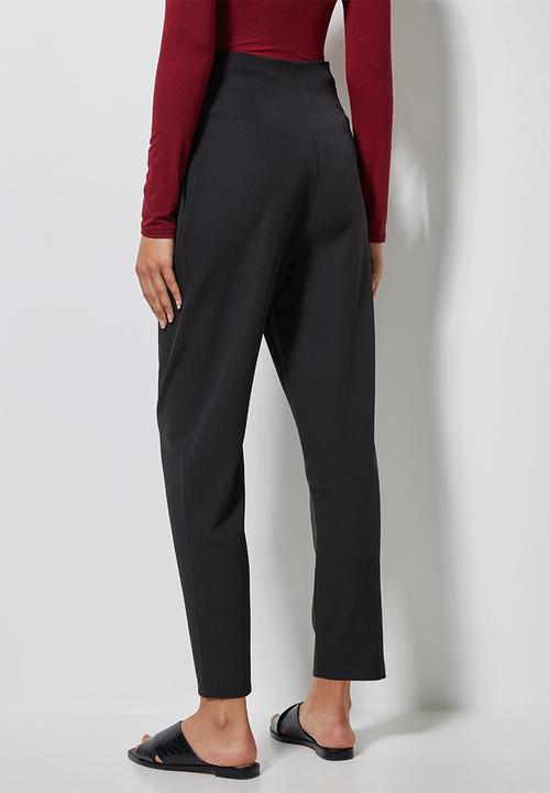 Superbalist - High waisted formal trousers - black