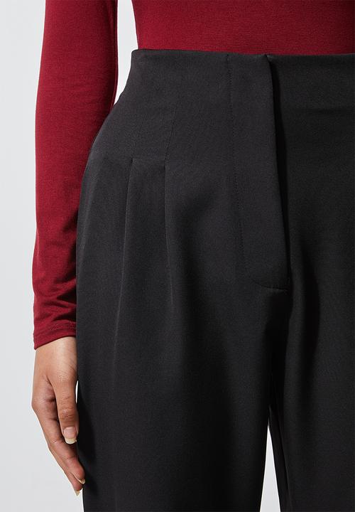 Superbalist - High waisted formal trousers - black