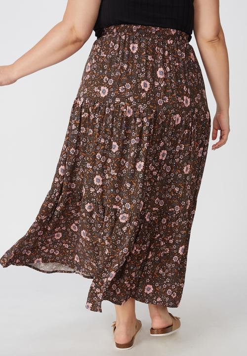 Cotton On - Curve jasmine maxi skirt - multi 