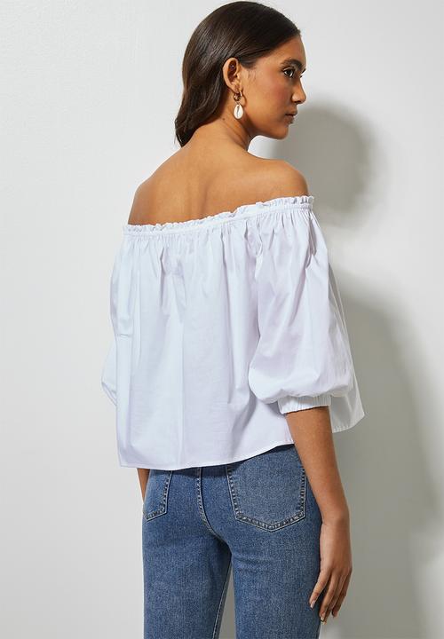 Superbalist - Off the shoulder blouse - white