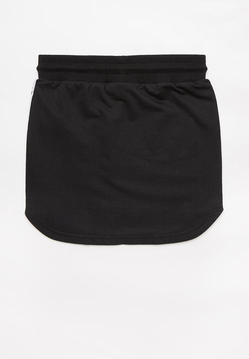 Converse - Converse round hem skirt taping - black