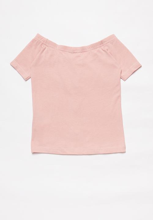 Rebel Republic - Girls vintage rib top - pink