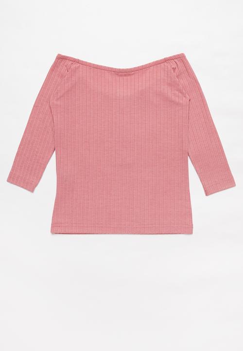 Rebel Republic - Girls rib top - pink