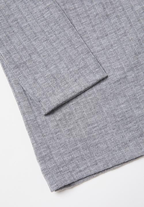 Rebel Republic - Girls rib top - grey 