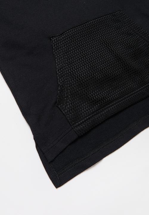 Rebel Republic - Boys hooded graphic tee - black