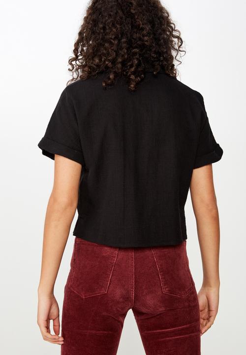 Cotton On - Erika short sleeve shirt - black