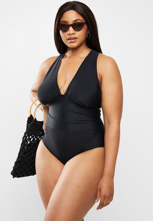 Bacon Bikinis - Wrap one piece - black