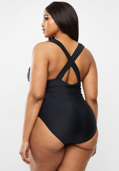 Bacon Bikinis - Wrap one piece - black
