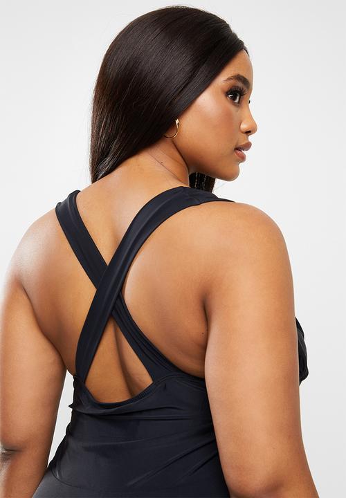Bacon Bikinis - Wrap one piece - black