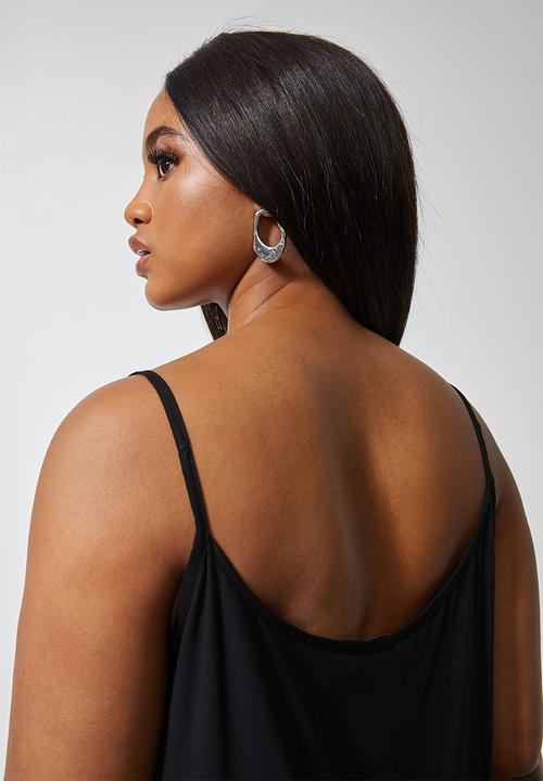 Superbalist - Tiered longer length cami -  black
