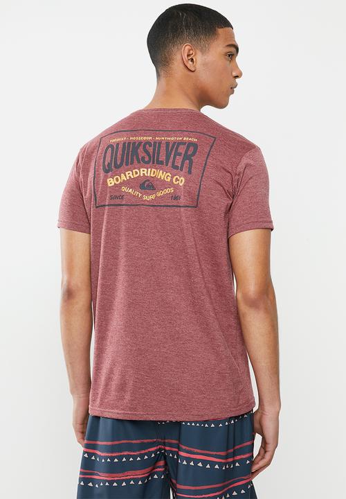 Quiksilver - Cloud corner short sleeve tee - burgundy