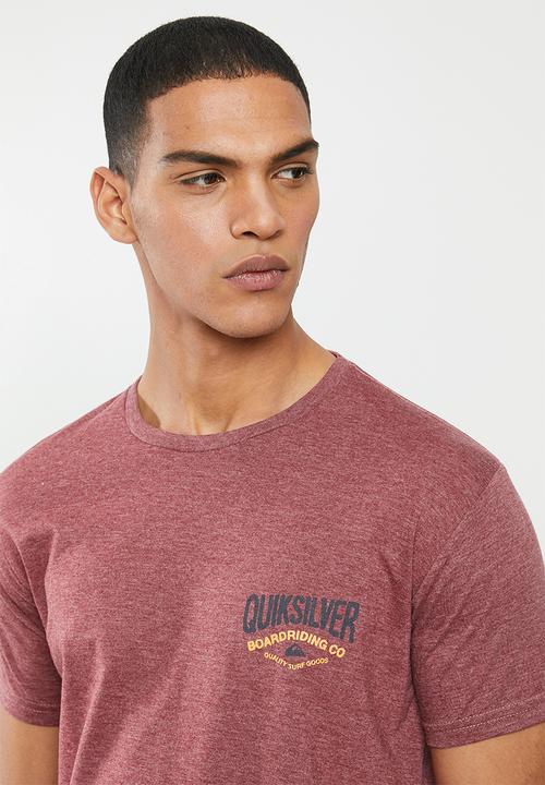 Quiksilver - Cloud corner short sleeve tee - burgundy