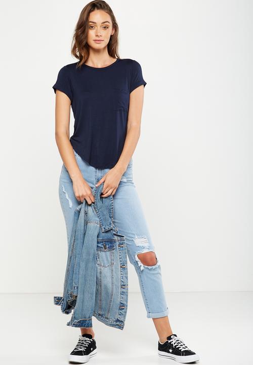 Cotton On - Kathleen short sleeve top - moonlight