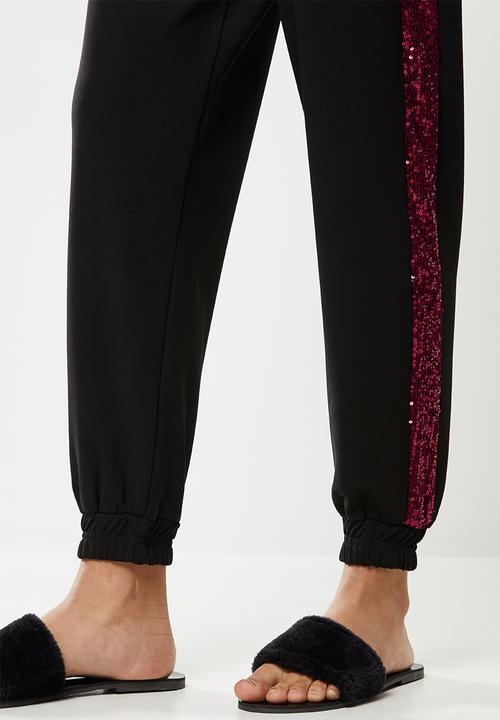 SISSY BOY - Night angel pants - black
