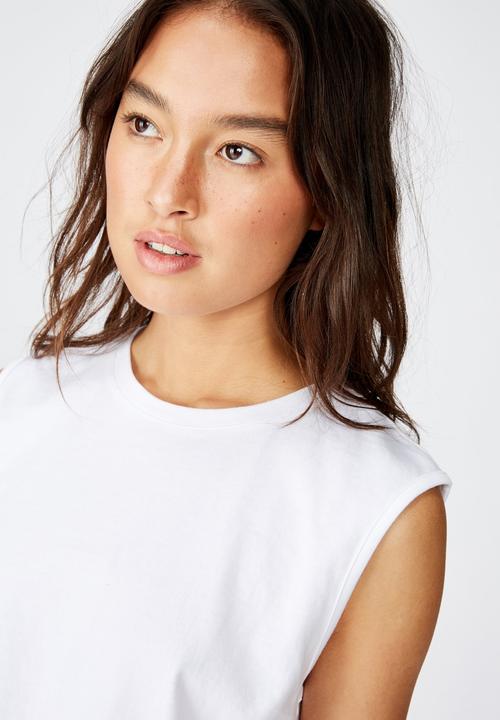 Cotton On - The chop muscle tank - white