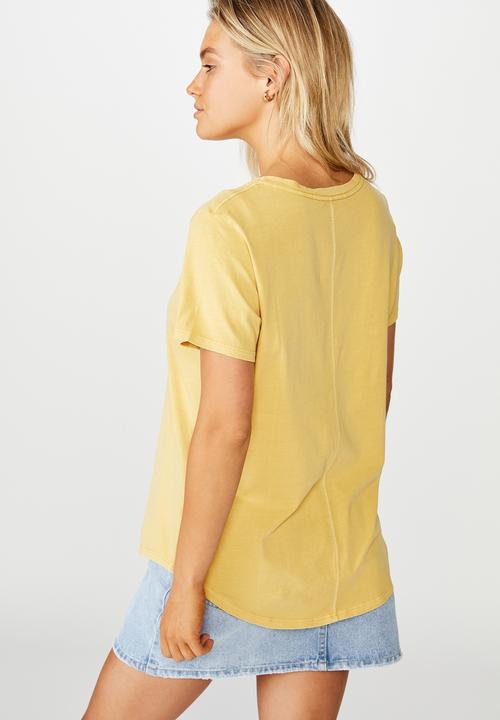 Cotton On - The one crew tee - yellow