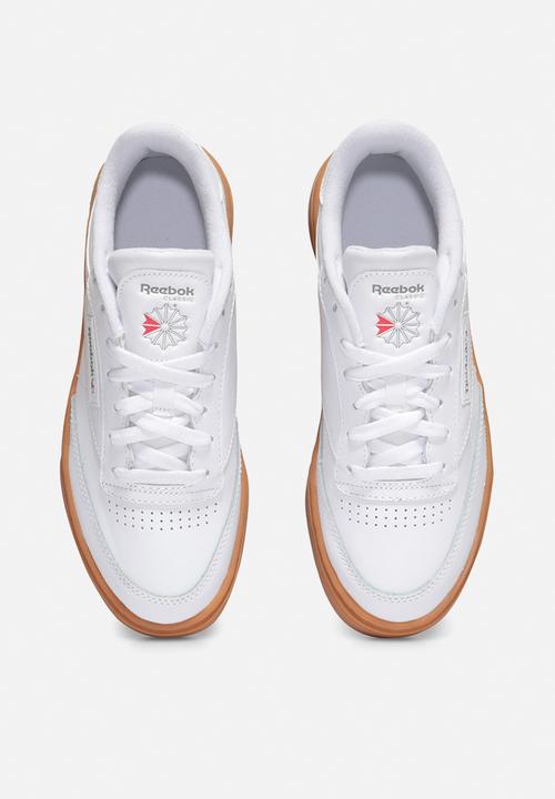 Reebok - Club C stacked - white / reebok rubber gum