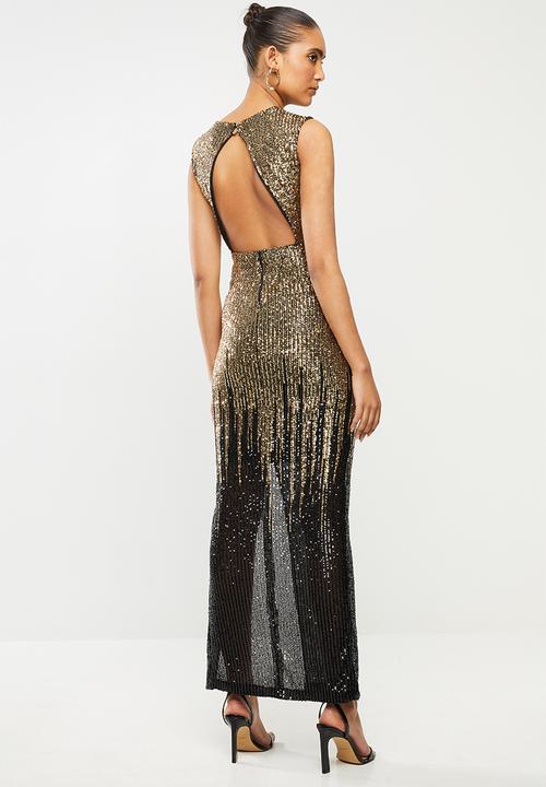 SISSY BOY - She's expensive maxi - gold & black