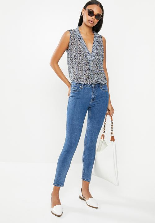 POLO - Milly printed basic short sleeve blouse - multi