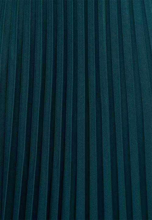 edit Plus - Pleated midi skirt - teal