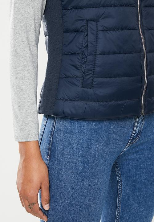POLO - Heidi sleeveless puffer -navy