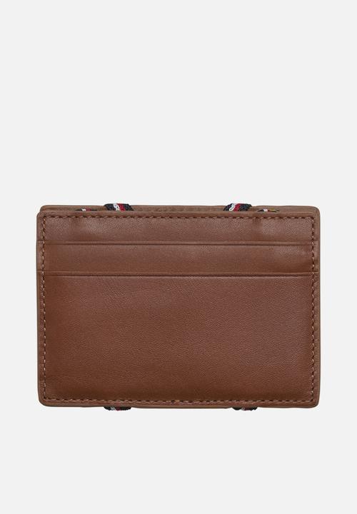 Tommy Hilfiger - Flip credit card holder - brown