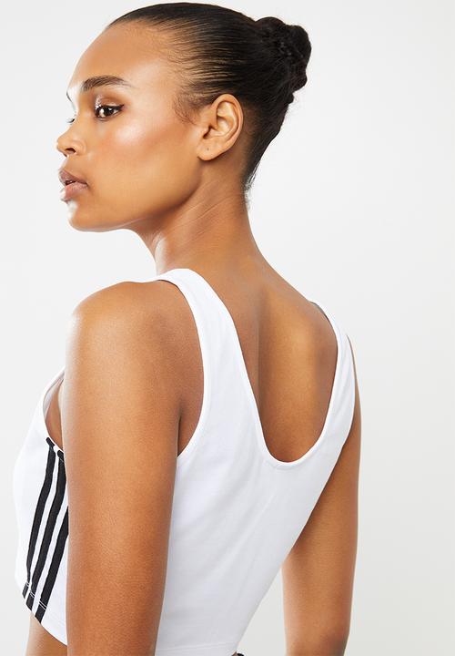 adidas Originals - Cropped tank top - white