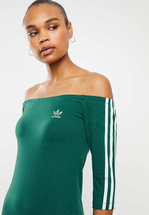adidas Originals - Shoulder dress - green