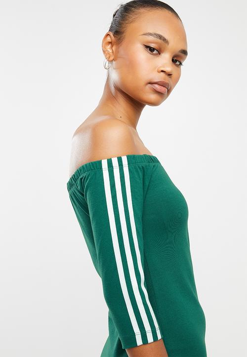 adidas Originals - Shoulder dress - green