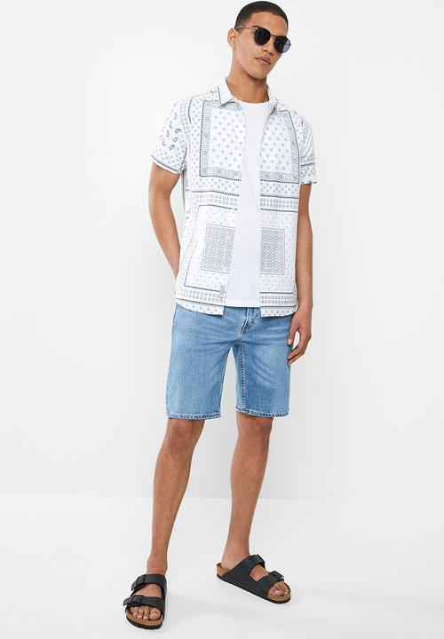Brave Soul - Albedo shirts - white & black 