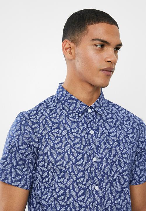 Brave Soul - Crest shirt - navy