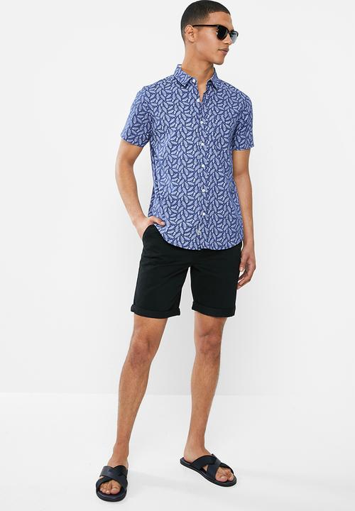 Brave Soul - Crest shirt - navy