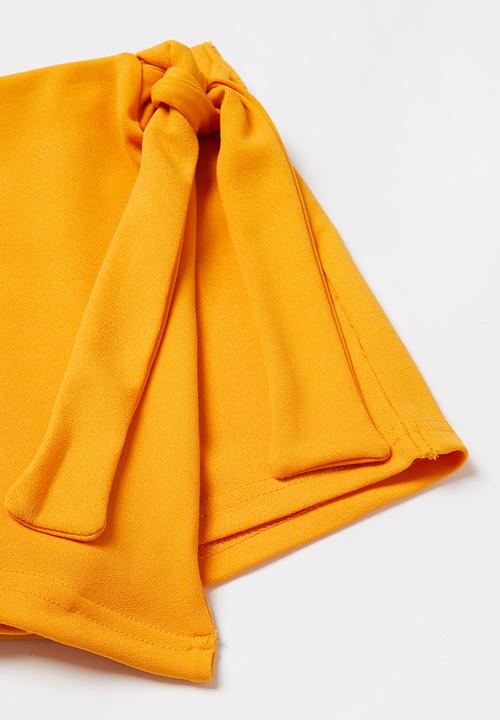 Rebel Republic - Girls knit skort - orange