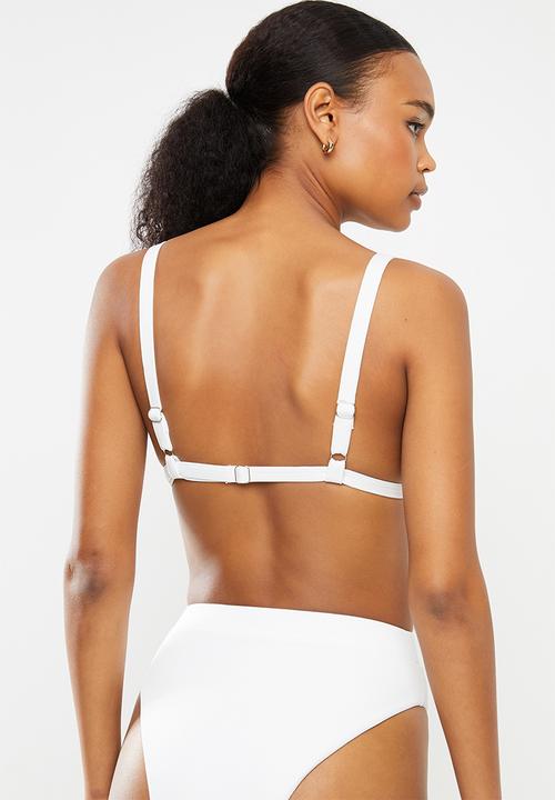 Bacon Bikinis - Sky bikini top - white