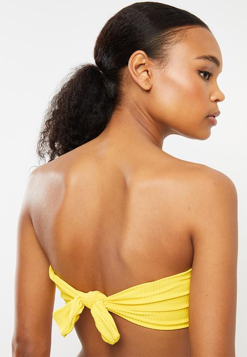 Bacon Bikinis - Tide bikini top - yellow