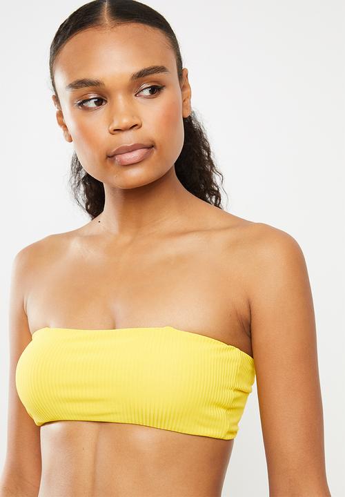 Bacon Bikinis - Tide bikini top - yellow