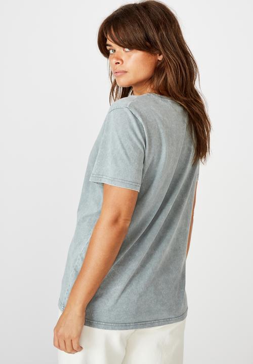 Factorie - Relaxed graphic T-shirt - washed grey