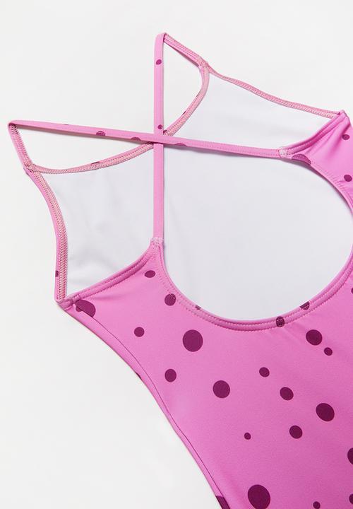 Rebel Republic - Polka dot one piece swimsuit - pink