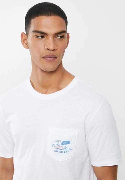 Hurley - Srf all day pkt tee - white
