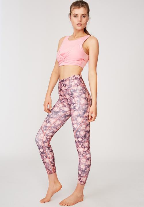 Cotton On - Booty 7/8 tight - pink tye dye